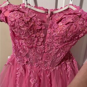 Corset top and floral decal